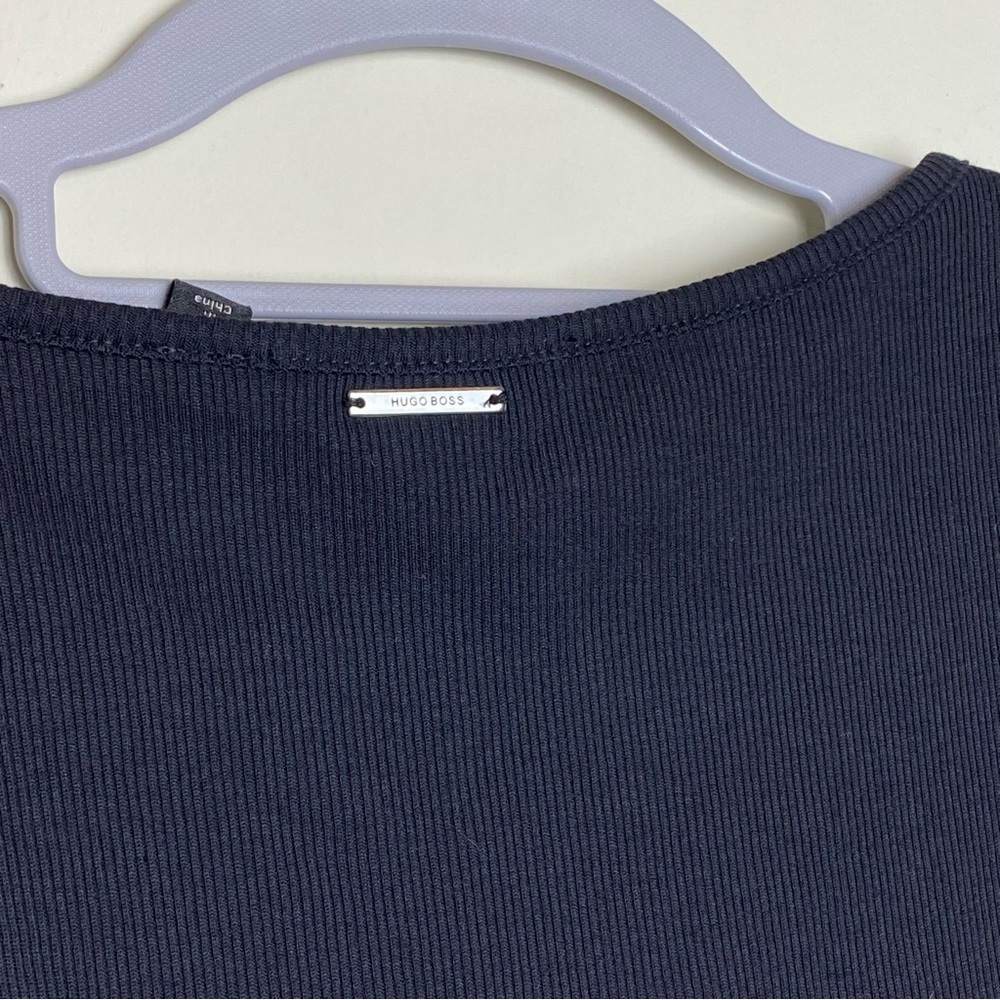 Hugo Boss Ruffle Sleeve Tank with Ribbing. Size M - Picture 6 of 8